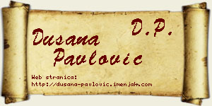 Dušana Pavlović vizit kartica
